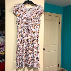 Mudd White Floral Dress Size Large Juniors
